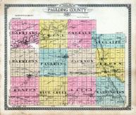Paulding County Outline Map, Paulding County 1917